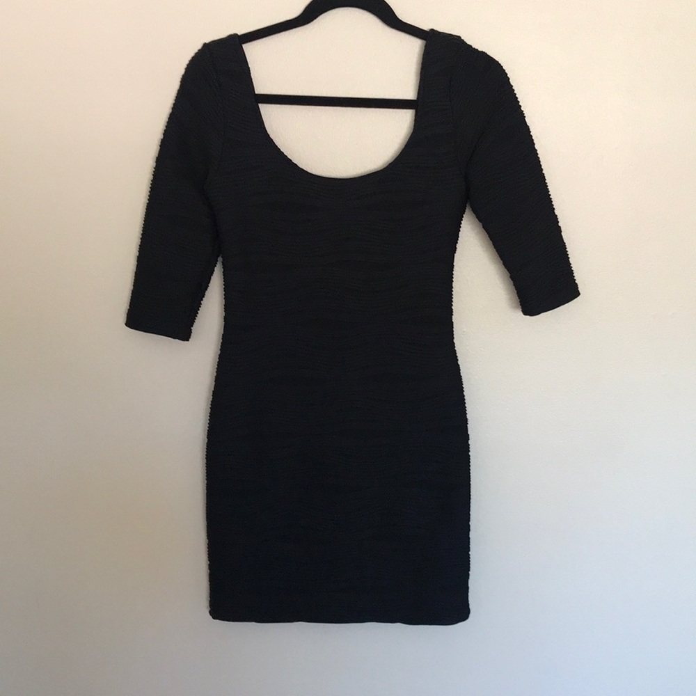 Arden B black mini dress.